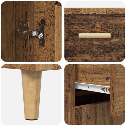 vidaXL Meuble haut en bois de récupération 69,5 x 32,5 x 180 cm, bois d'ingénierie