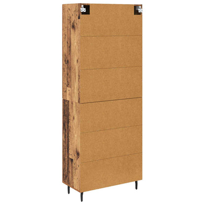 vidaXL Highboard 2 pcs Altholz Holzwerkstoff