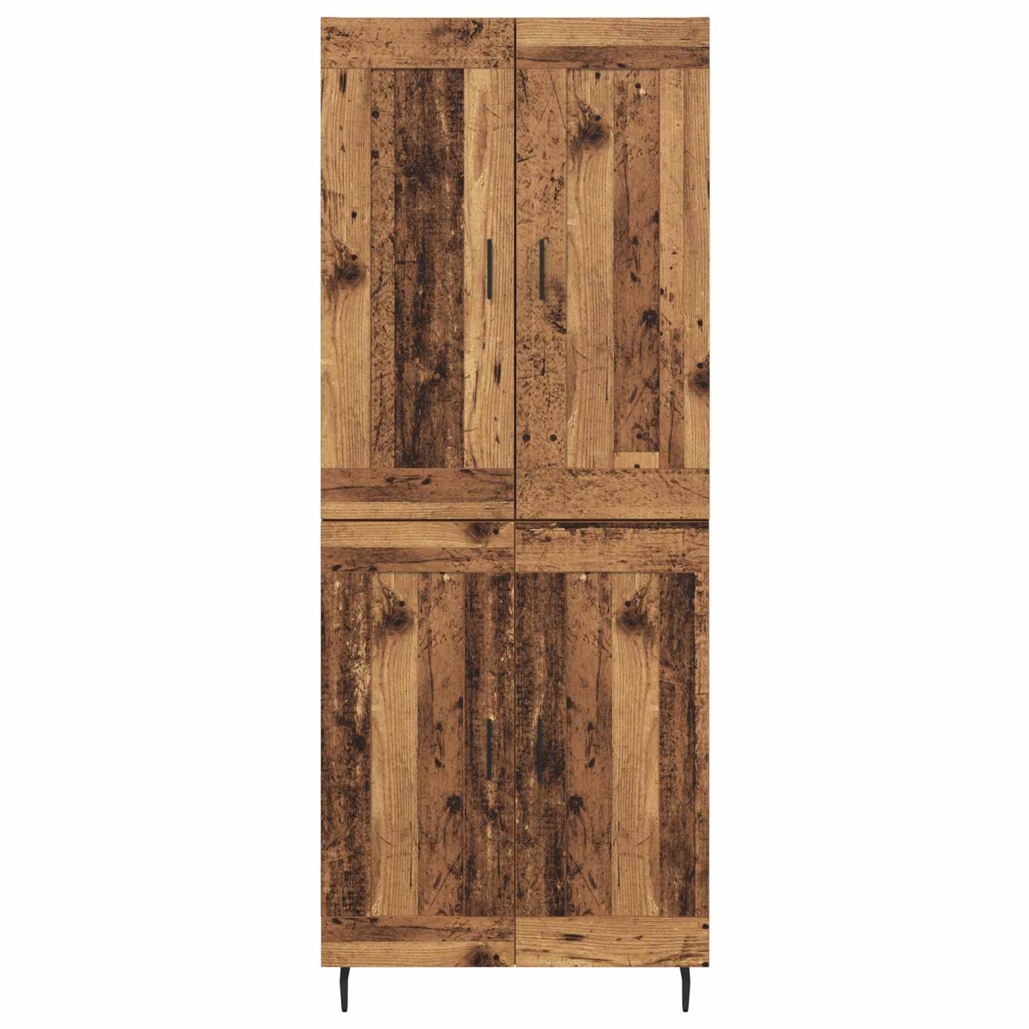 vidaXL Highboard 2 pcs Altholz Holzwerkstoff