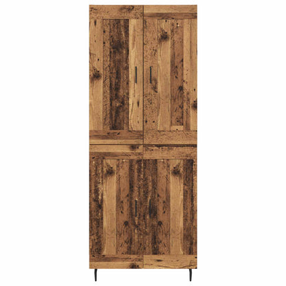 vidaXL Highboard 2 pcs Altholz Holzwerkstoff