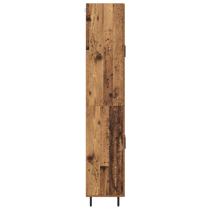 vidaXL Highboard 2 pcs Altholz Holzwerkstoff