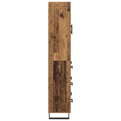 vidaXL Highboard Altholz 69,5 x 34 x 180 cm Holzwerkstoff