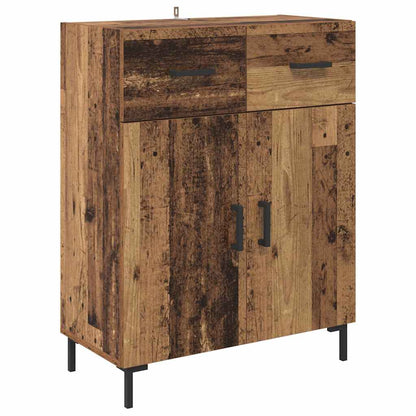 vidaXL Buffet haut avec tiroirs 2 pcs Bois de récupération Bois d'ingénierie