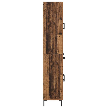 vidaXL Buffet haut avec tiroirs 2 pcs Bois de récupération Bois d'ingénierie