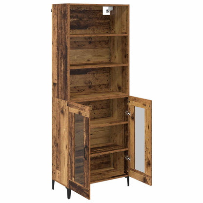 vidaXL Highboard Altholz 69,5 x 34 x 180 cm Holzwerkstoff