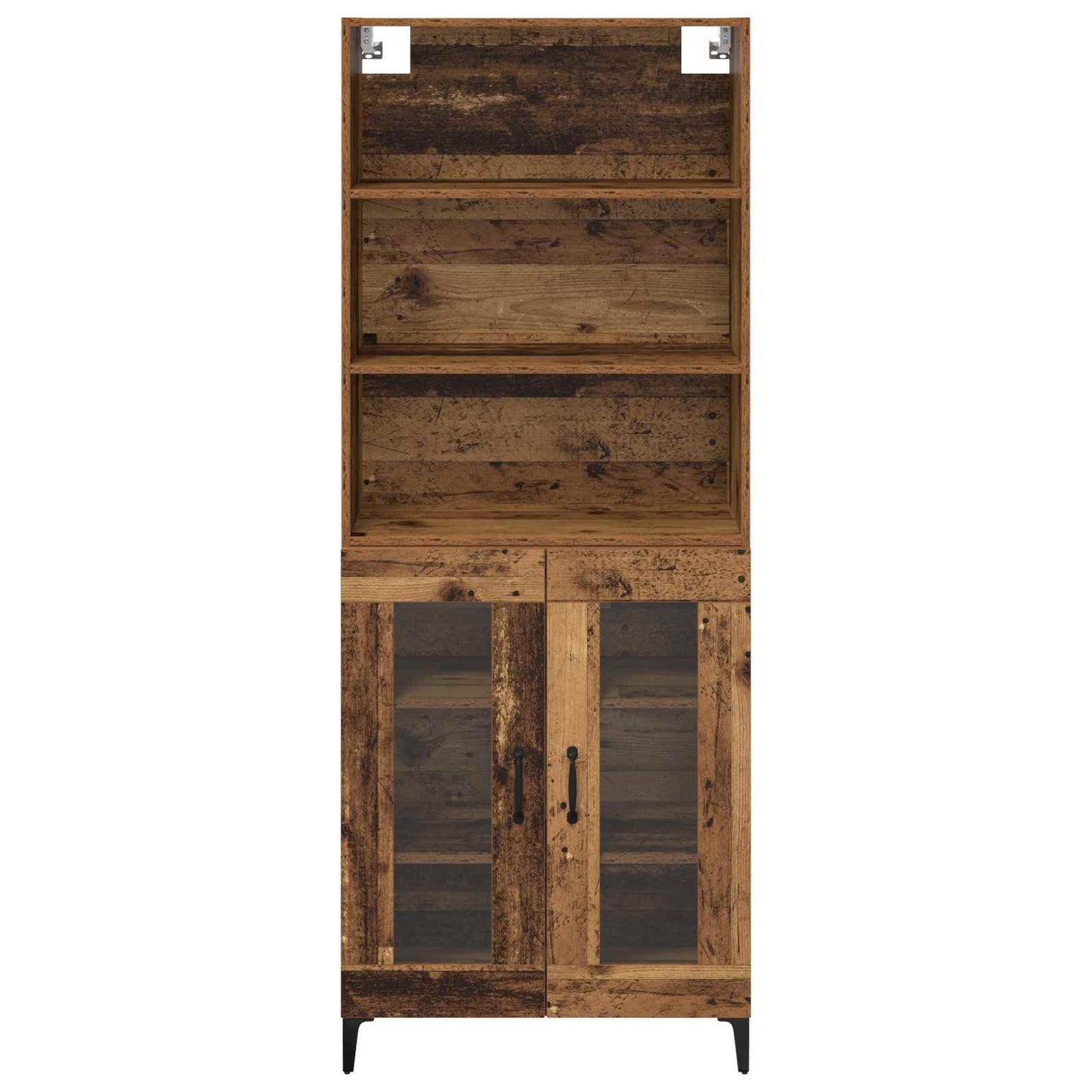 vidaXL Highboard Altholz 69,5 x 34 x 180 cm Holzwerkstoff