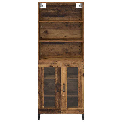 vidaXL Highboard Altholz 69,5 x 34 x 180 cm Holzwerkstoff
