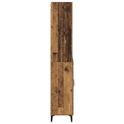 vidaXL Highboard Altholz 69,5 x 34 x 180 cm Holzwerkstoff