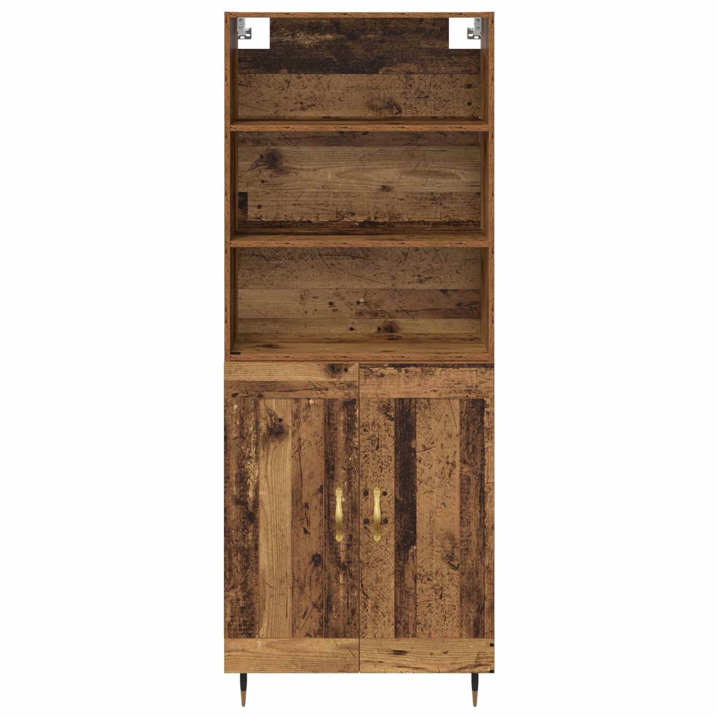 vidaXL Highboard Altholz 69,5 x 34 x 180 cm Holzwerkstoff