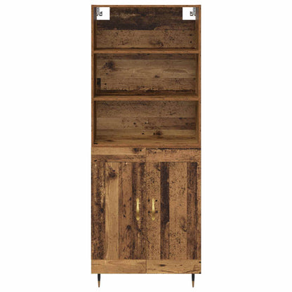 vidaXL Highboard Altholz 69,5 x 34 x 180 cm Holzwerkstoff