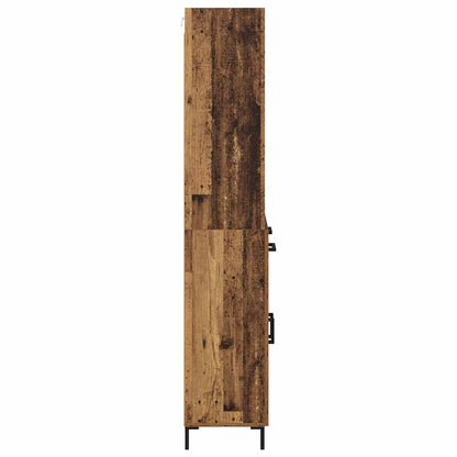 Highboard Altholz 69,5 x 34 x 180 cm Holzwerkstoff