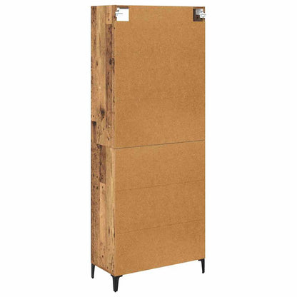 vidaXL Highboard Altholz 69,5 x 34 x 180 cm Holzwerkstoff