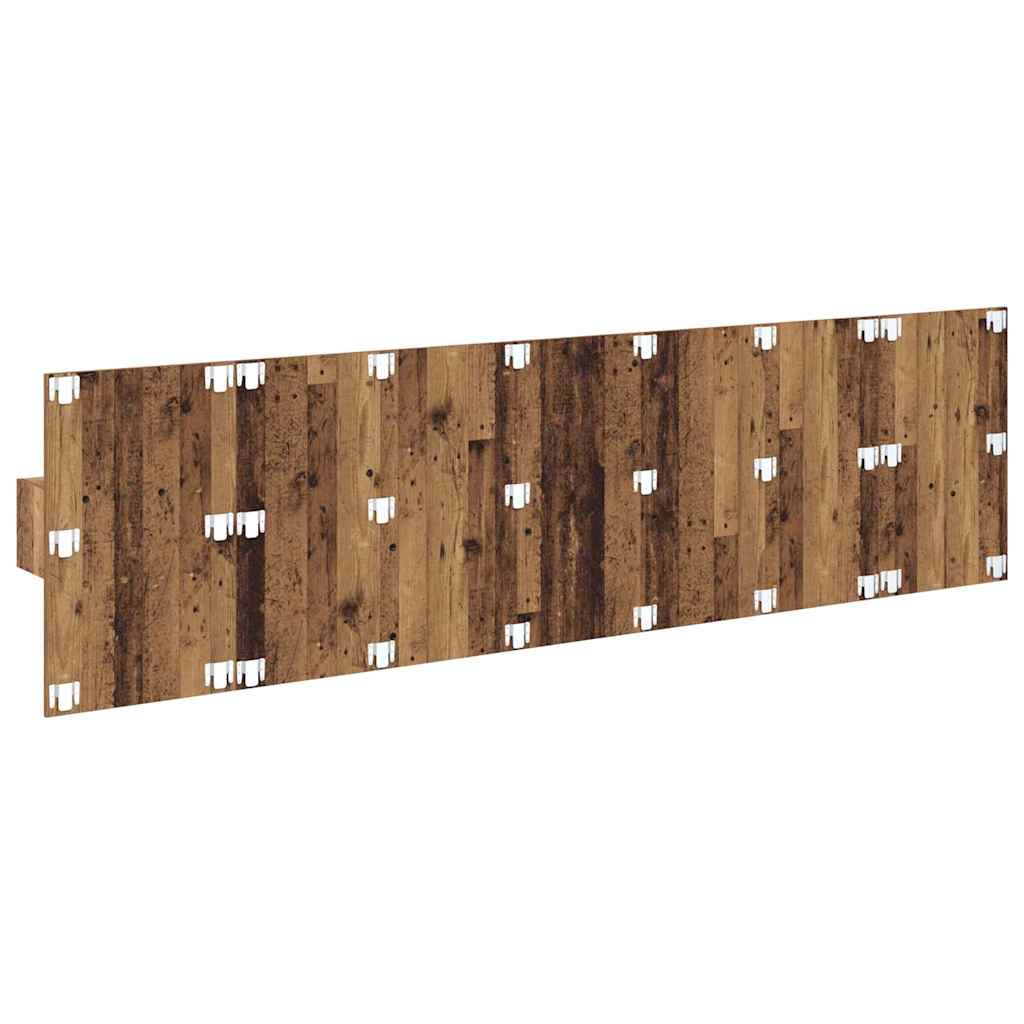 Kopfteil mit Schrank mit Schubladen 3 pcs Altholz Holzwerkstoff