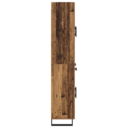 vidaXL Highboard mit Schubladen 2 pcs Altholz 69,5 x 34 x 180 cm