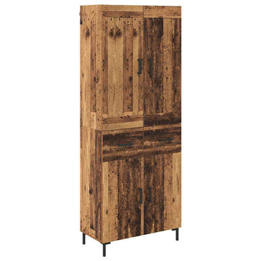 vidaXL Buffet haut avec tiroirs 2 pcs Bois de récupération Bois d'ingénierie