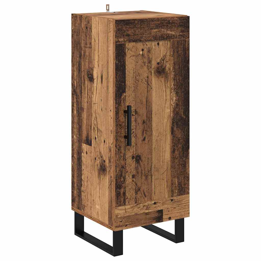 vidaXL Highboard Altholz 34,5 x 34 x 180 cm Holzwerkstoff