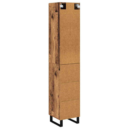 vidaXL Highboard Altholz 34,5 x 34 x 180 cm Holzwerkstoff