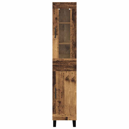 vidaXL Highboard Altholz 34,5 x 34 x 180 cm Holzwerkstoff