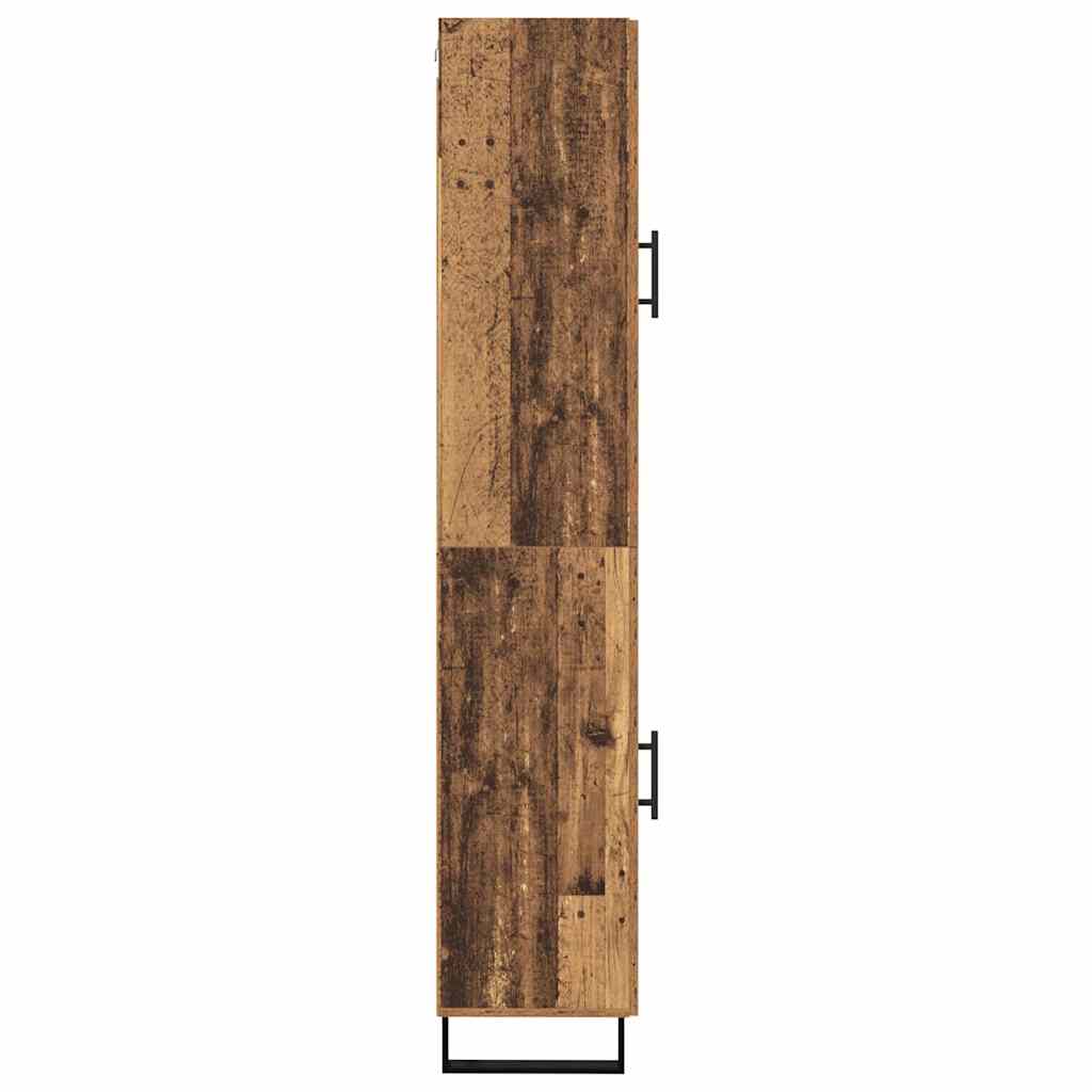 vidaXL Highboard Altholz 34,5 x 34 x 180 cm Holzwerkstoff