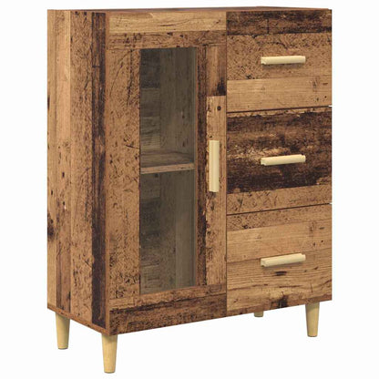 Highboard Altholz 69,5 x 34 x 180 cm Holzwerkstoff