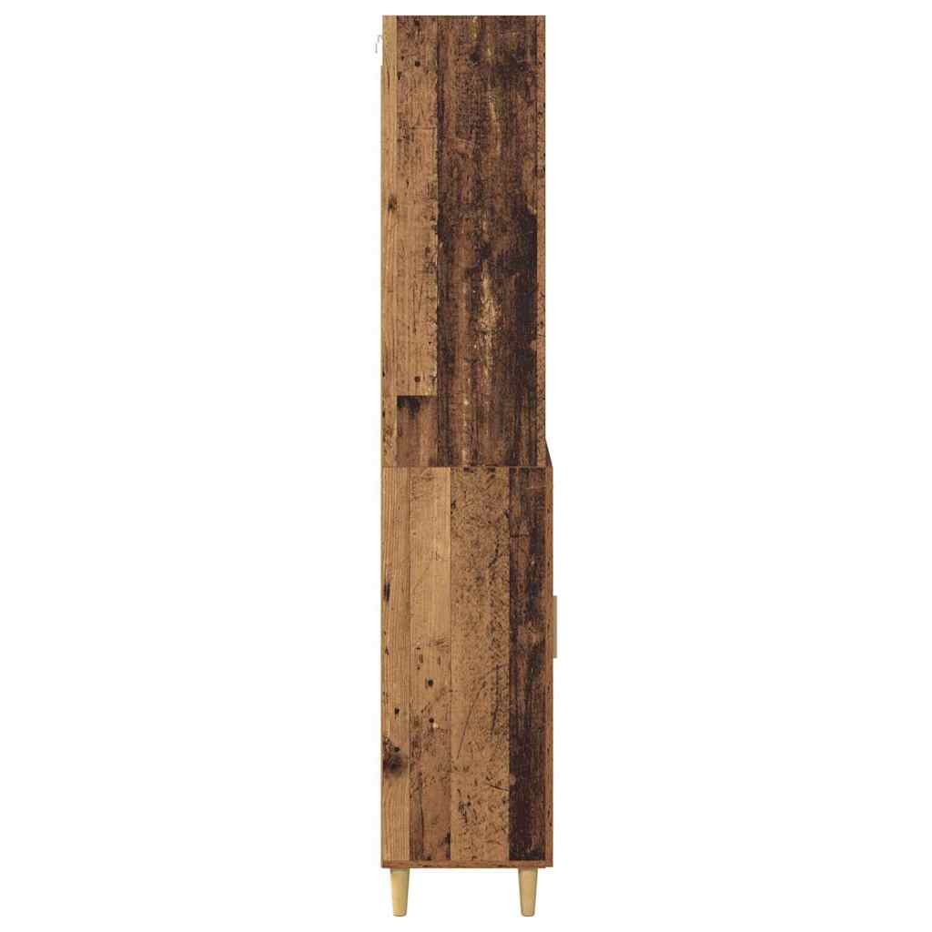Highboard Altholz 69,5 x 34 x 180 cm Holzwerkstoff