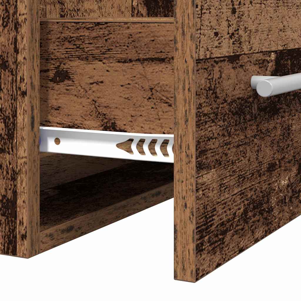 vidaXL Waschbeckenschrank mit Schubladen Altholz 41 x 38,5 x 48 cm