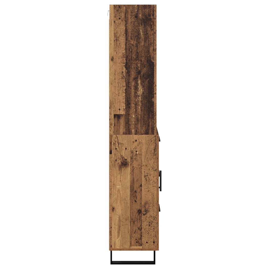 vidaXL Highboard Altholz 69,5 x 34 x 180 cm Holzwerkstoff