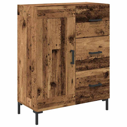 vidaXL Buffet haut avec tiroirs 2 pcs Bois de récupération Bois d'ingénierie