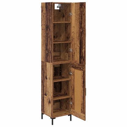 vidaXL Highboard Altholz 69,5 x 34 x 180 cm Holzwerkstoff