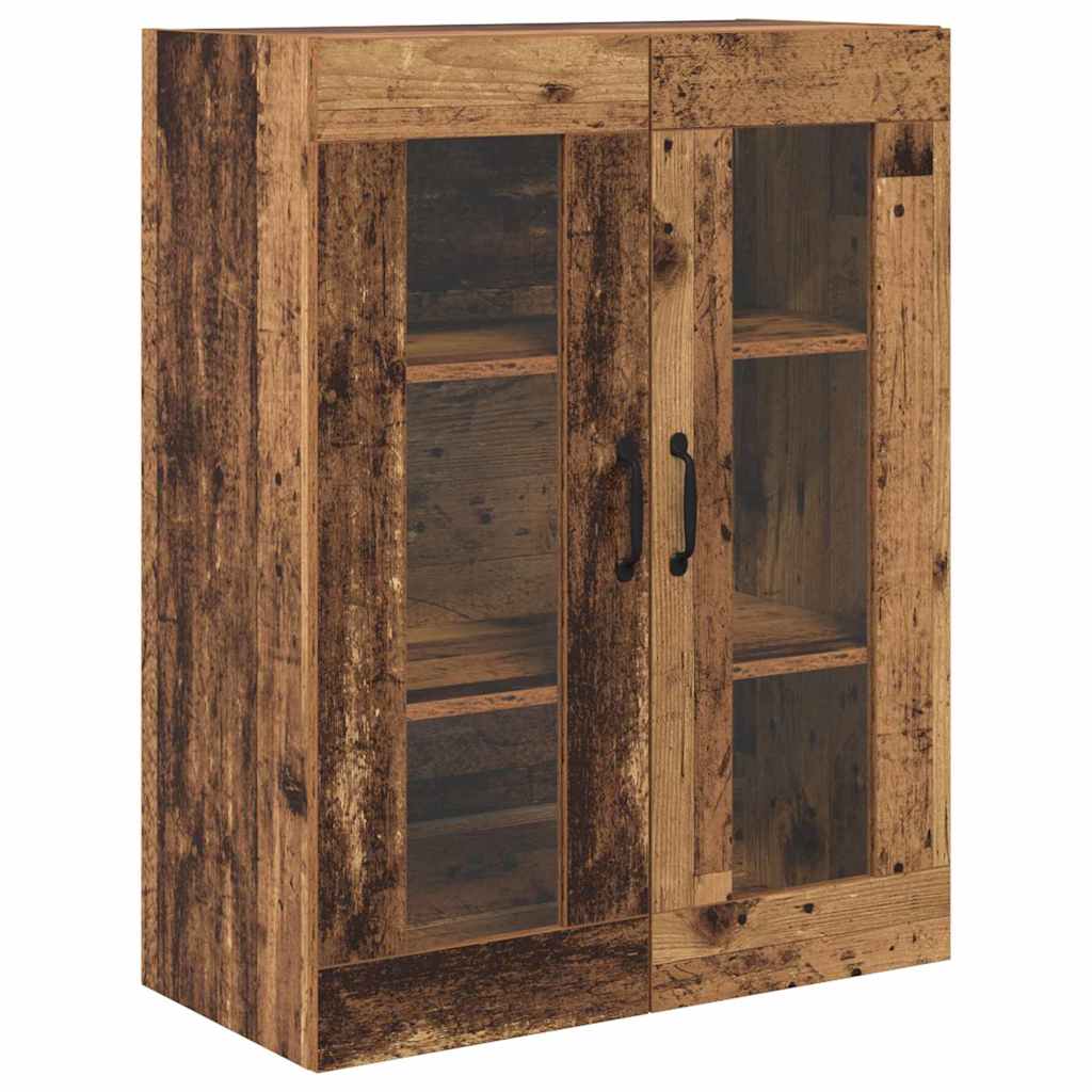 vidaXL Highboard Wandmontiert Altholz 69,5 x 34 x 180 cm Holzwerkstoff