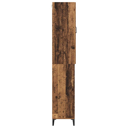 vidaXL Highboard Wandmontiert Altholz 69,5 x 34 x 180 cm Holzwerkstoff