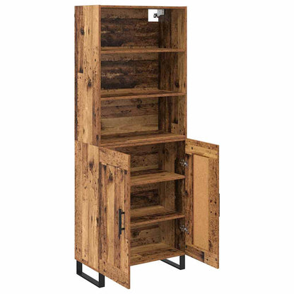vidaXL Highboard Altholz 69,5 x 34 x 180 cm Holzwerkstoff