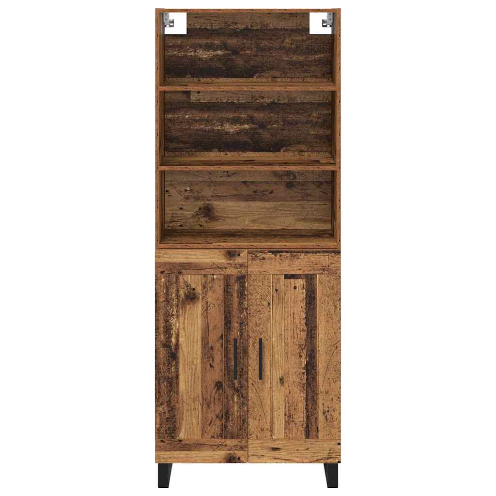 vidaXL Highboard Altholz 69,5 x 34 x 180 cm Holzwerkstoff