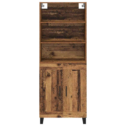vidaXL Highboard Altholz 69,5 x 34 x 180 cm Holzwerkstoff