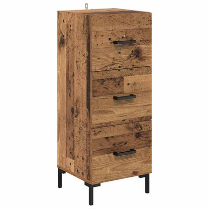 vidaXL Highboard Altholz 69,5 x 34 x 180 cm Holzwerkstoff