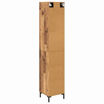 vidaXL Highboard Altholz 69,5 x 34 x 180 cm Holzwerkstoff