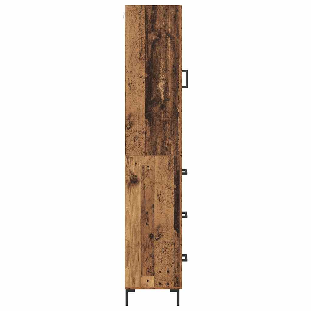 vidaXL Highboard Altholz 69,5 x 34 x 180 cm Holzwerkstoff