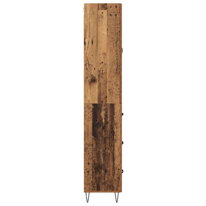 vidaXL Buffet haut avec tiroirs 2 pcs Bois de récupération Bois d'ingénierie