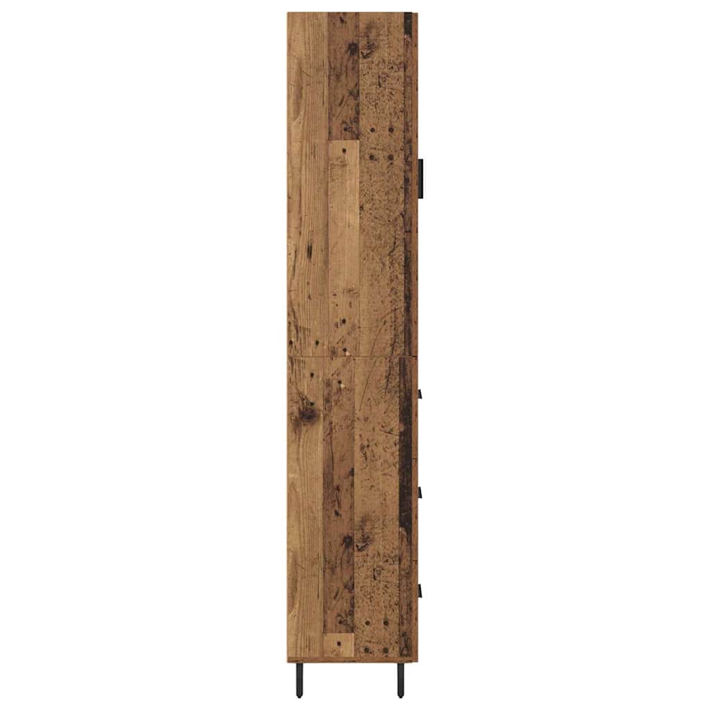 vidaXL Highboard Altholz 34,5 x 34 x 180 cm Holzwerkstoff