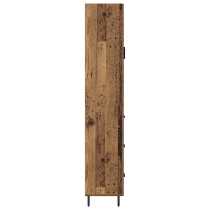 vidaXL Highboard Altholz 34,5 x 34 x 180 cm Holzwerkstoff