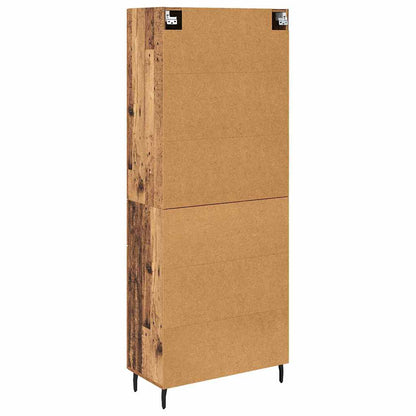 vidaXL Buffet haut avec tiroirs 2 pcs Bois de récupération Bois d'ingénierie