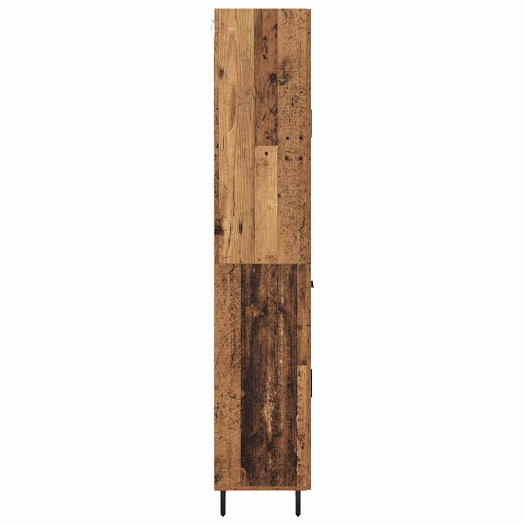 vidaXL Buffet haut avec tiroirs 2 pcs Bois de récupération Bois d'ingénierie