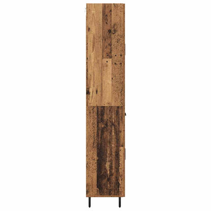 vidaXL Buffet haut avec tiroirs 2 pcs Bois de récupération Bois d'ingénierie