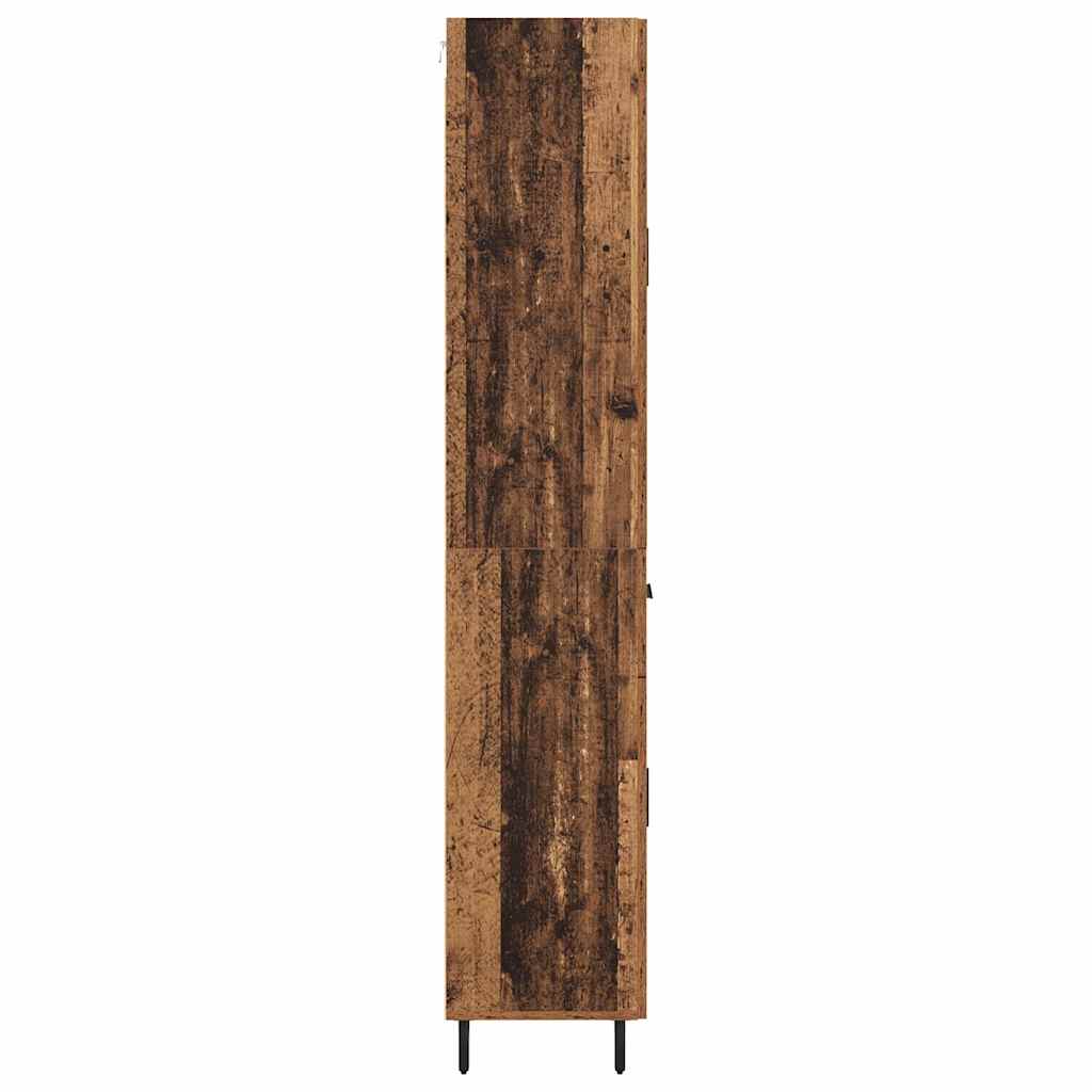 vidaXL Buffet haut avec tiroirs 2 pcs Bois de récupération Bois d'ingénierie