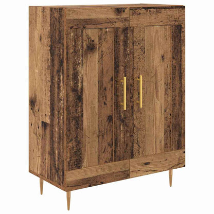 vidaXL Highboard Wandmontiert Altholz 69,5 x 34 x 180 cm Holzwerkstoff