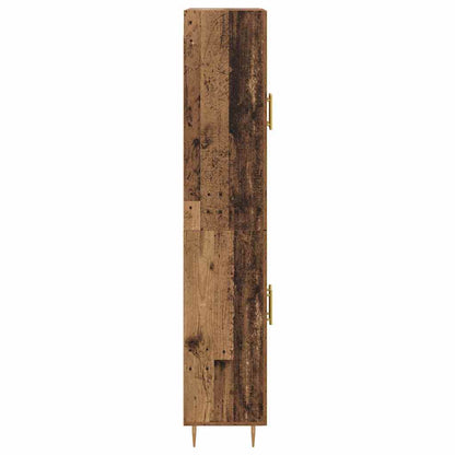 vidaXL Highboard Wandmontiert Altholz 69,5 x 34 x 180 cm Holzwerkstoff