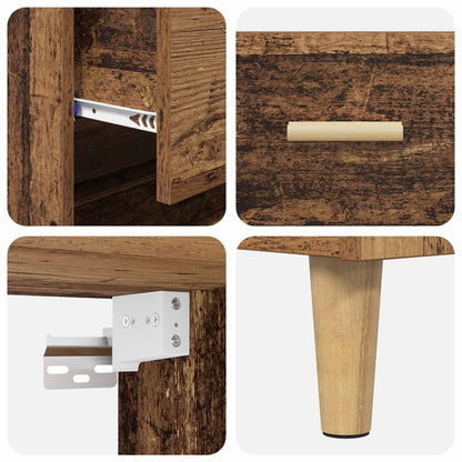 vidaXL Meuble haut en bois de récupération 69,5 x 32,5 x 180 cm, bois d'ingénierie