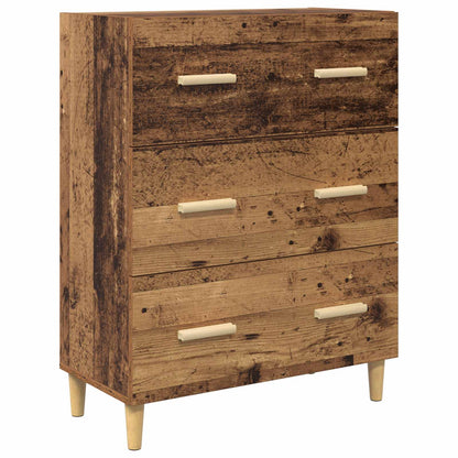 vidaXL Meuble haut en bois de récupération 69,5 x 32,5 x 180 cm, bois d'ingénierie
