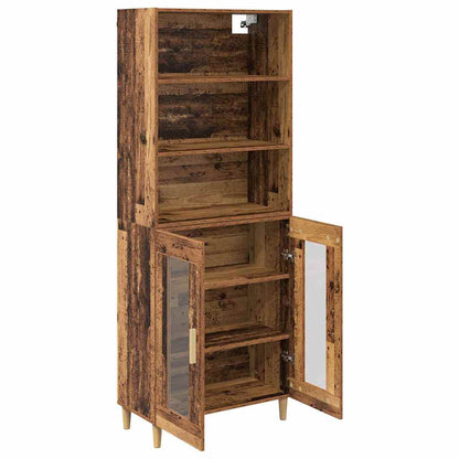 vidaXL Meuble haut en bois de récupération 69,5 x 32,5 x 180 cm, bois d'ingénierie