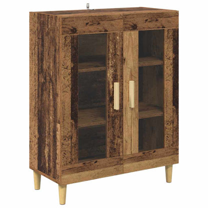 vidaXL Meuble haut en bois de récupération 69,5 x 32,5 x 180 cm, bois d'ingénierie